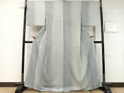平和屋着物●大変加工の良い総絞り小紋 正絹 逸品 CABB5052vp