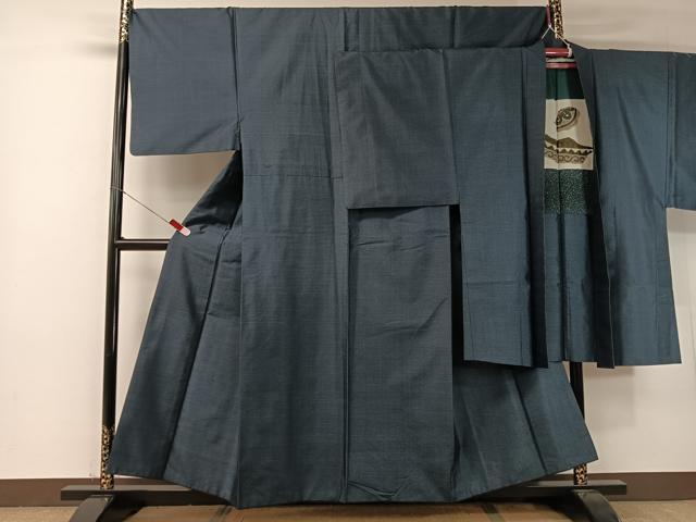 平和屋着物●男性 本場大島紬 アンサンブル 80亀甲 総詰め 正絹 逸品 CABB5061vp