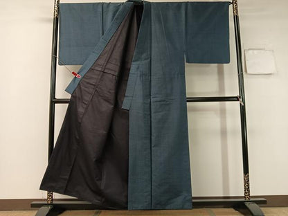 平和屋着物●男性 本場大島紬 アンサンブル 80亀甲 総詰め 正絹 逸品 CABB5061vp