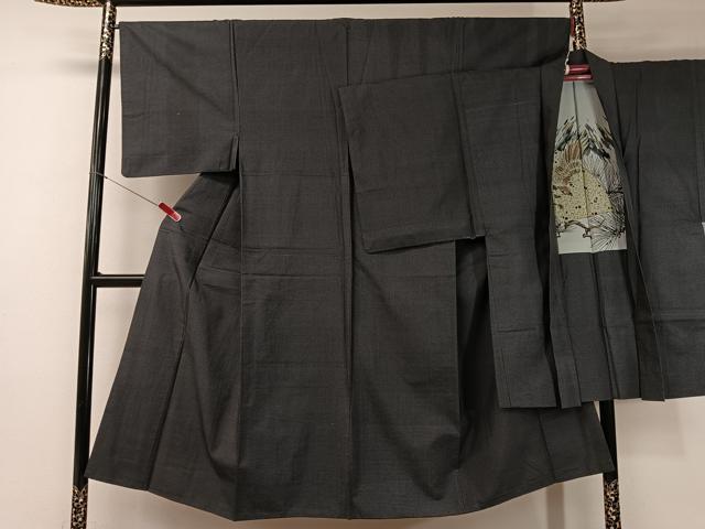 平和屋着物●男性 本場大島紬 アンサンブル 絣文様 正絹 逸品 CABB5062vp
