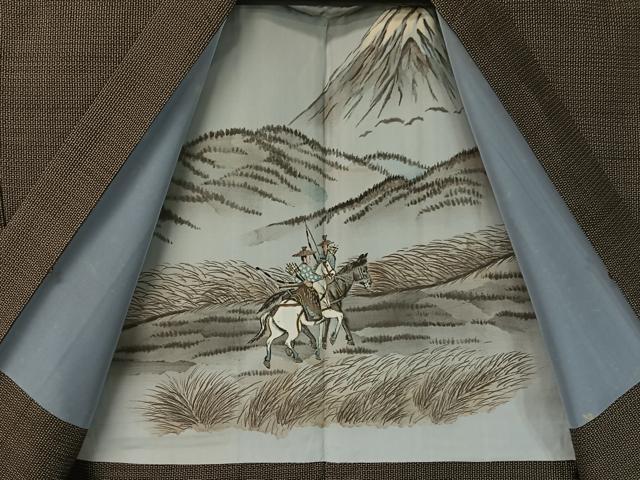 平和屋着物●男性 本場大島紬 アンサンブル 80亀甲 総詰め 正絹 逸品 CABB5063vp