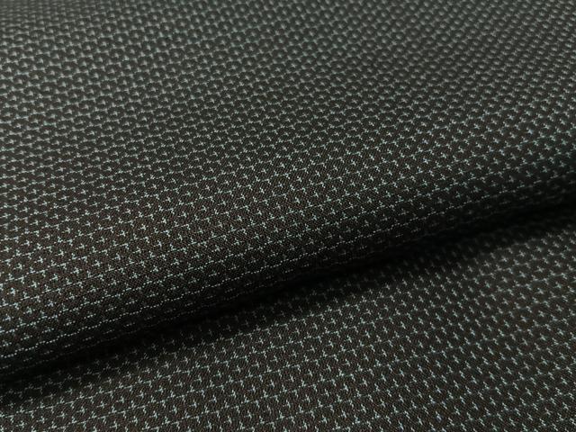 平和屋着物●男性 紬 アンサンブル 100亀甲 総詰め 正絹 逸品 CABB5064vp