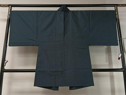 平和屋着物●男性 紬 アンサンブル 100亀甲 総詰め 正絹 逸品 CABB5064vp