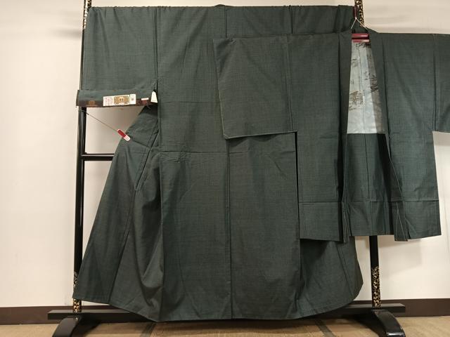 平和屋着物●男性 本場大島紬 アンサンブル 山下勤一作 100亀甲 総詰め キングサイズ 証紙付き 正絹 逸品 未使用 CABB5065vp