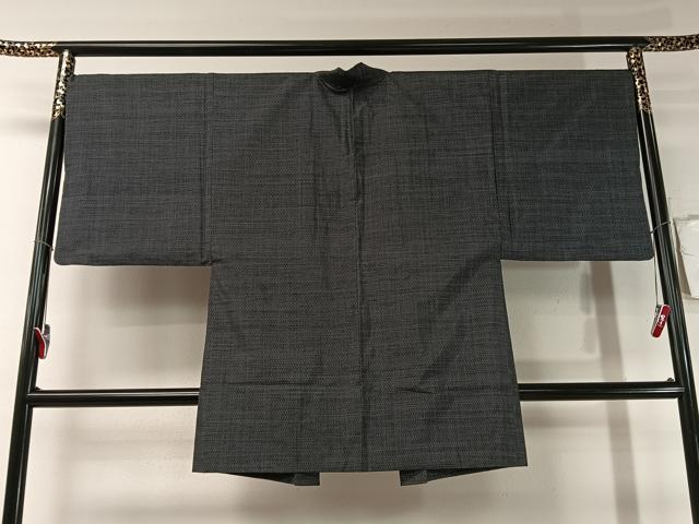 平和屋着物●男性　本場大島紬　アンサンブル　久野工場特製　絣文様　証紙付き　正絹　逸品　CABB5068vp