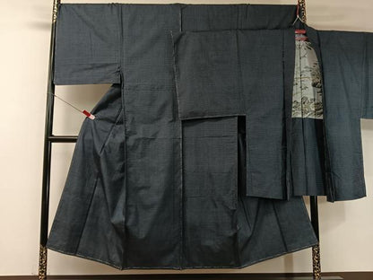 平和屋着物●男性　本場大島紬　アンサンブル　100亀甲　総詰め　正絹　逸品　未使用　CABB5071vp