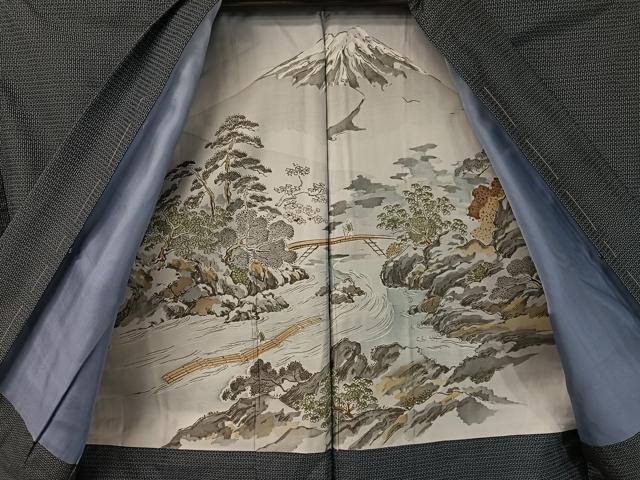 平和屋着物●男性　本場大島紬　アンサンブル　100亀甲　総詰め　正絹　逸品　未使用　CABB5071vp