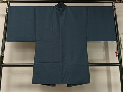 平和屋着物●男性　紬　アンサンブル　100亀甲　総詰め　正絹　逸品　CABB5072vp