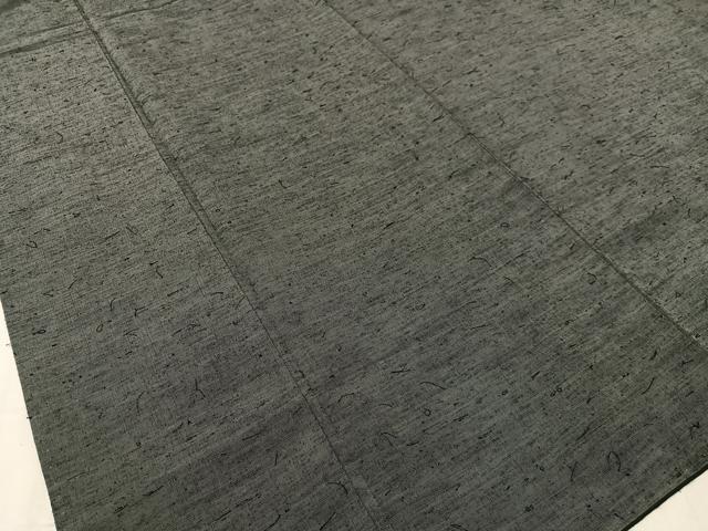 平和屋着物○男性 ひげ紬 アンサンブル 藍墨茶色 正絹 逸品 CABB5073vp