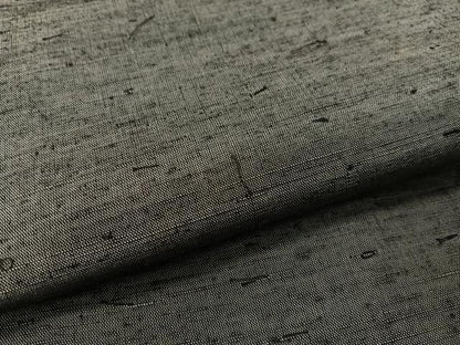 平和屋着物●男性　ひげ紬　アンサンブル　藍墨茶色　正絹　逸品　CABB5073vp