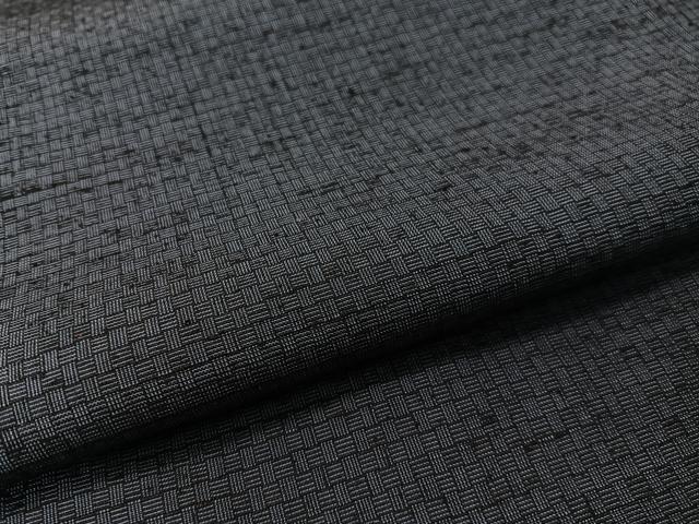 平和屋着物●男性　紬　アンサンブル　網代織　正絹　逸品　CABB5074vp