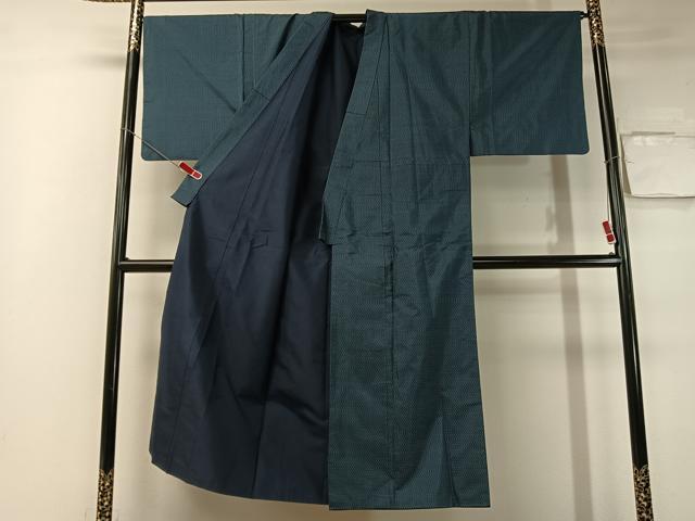 平和屋着物●男性　本場大島紬　アンサンブル　絣文様　正絹　逸品　CABB5077vp