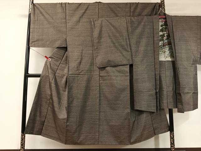 平和屋着物●男性 本場大島紬 アンサンブル 絣文様 キングサイズ 正絹 逸品 未使用 CABB5079vp
