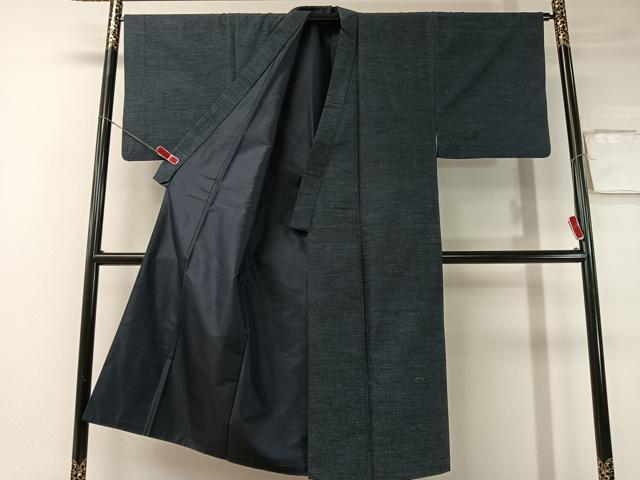 平和屋着物●男性　紬　アンサンブル　霞文　正絹　逸品　CABB5080vp