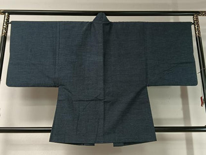 平和屋着物●男性　紬　アンサンブル　霞文　正絹　逸品　CABB5080vp