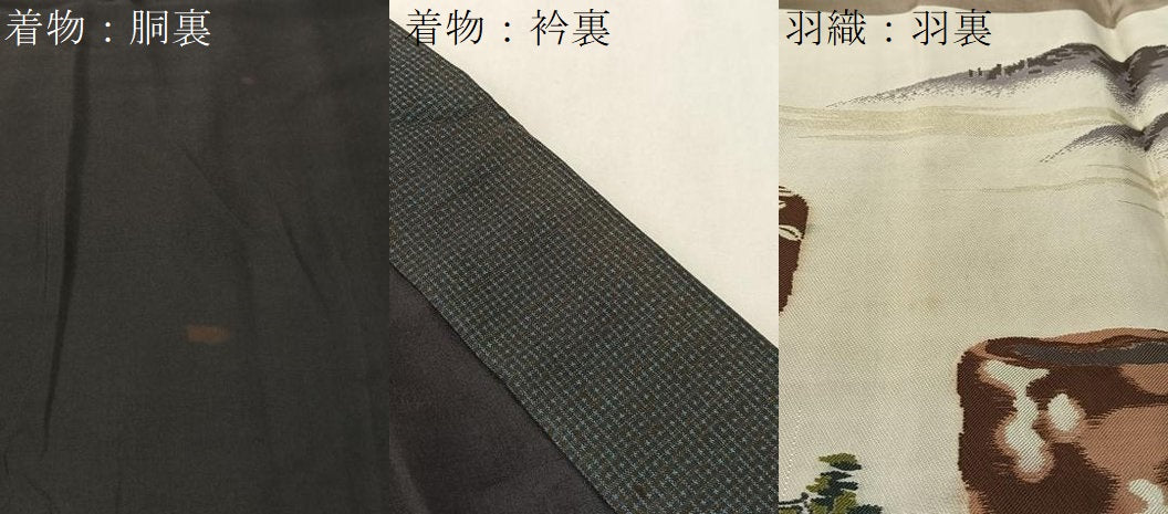 平和屋着物●男性 本場大島紬 アンサンブル 100亀甲 総詰め 正絹 逸品 CABB5081vp