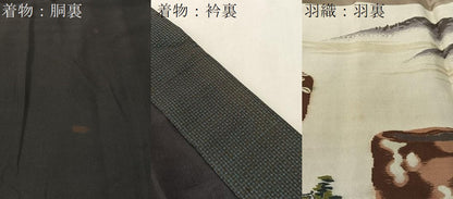 平和屋着物●男性 本場大島紬 アンサンブル 100亀甲 総詰め 正絹 逸品 CABB5081vp