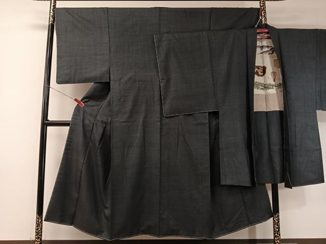 平和屋着物●男性 本場大島紬 アンサンブル 100亀甲 総詰め 正絹 逸品 CABB5081vp