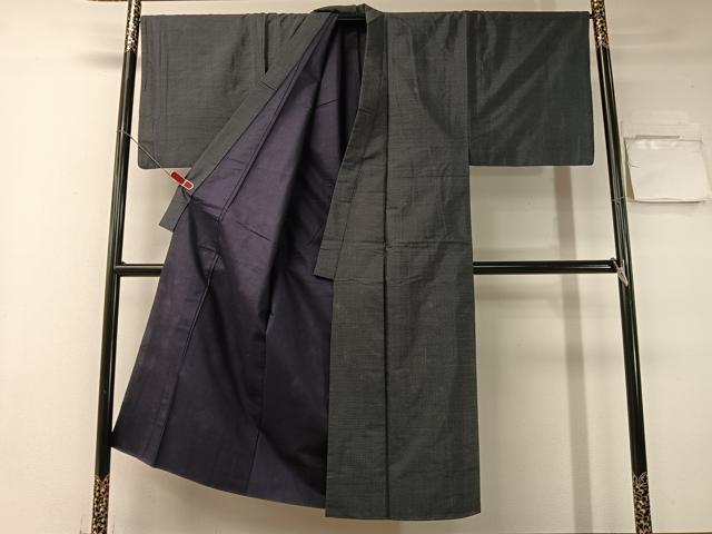 平和屋着物●男性　本場大島紬　アンサンブル　80亀甲　総詰め　正絹　逸品　CABB5083vp