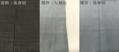 平和屋着物●男性 本場大島紬 アンサンブル 長襦袢セット 7マルキ 反端付き 正絹 逸品 CABB5084vp