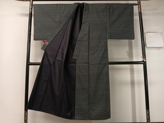 平和屋着物●男性 本場大島紬 アンサンブル 長襦袢セット 7マルキ 反端付き 正絹 逸品 CABB5084vp