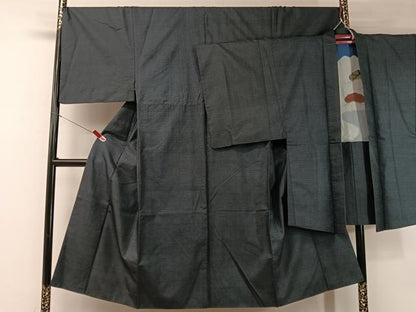 平和屋着物●男性　本場大島紬　アンサンブル　100亀甲　総詰め　正絹　逸品　CABB5086vp