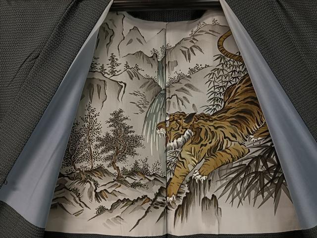 平和屋着物●男性　本場大島紬　アンサンブル　100亀甲　総詰め　正絹　逸品　CABB5087vp