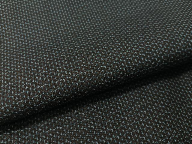 平和屋着物●男性　紬　アンサンブル　100亀甲　総詰め　正絹　逸品　未使用　CABB5089vp