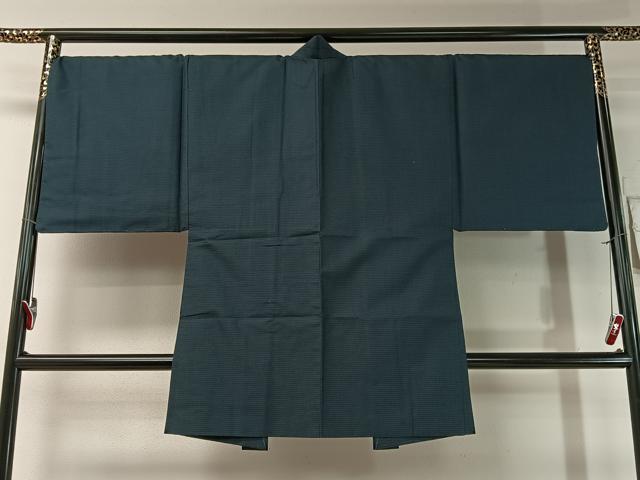 平和屋着物●男性　紬　アンサンブル　100亀甲　総詰め　正絹　逸品　未使用　CABB5089vp