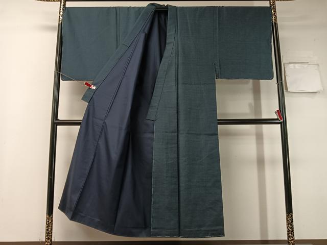 平和屋着物●男性　本場大島紬　アンサンブル　100亀甲　総詰め　キングサイズ　正絹　逸品　未使用　CABB5090vp