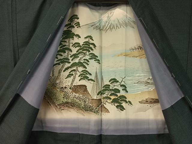 平和屋着物●男性　本場大島紬　アンサンブル　100亀甲　総詰め　キングサイズ　正絹　逸品　未使用　CABB5090vp