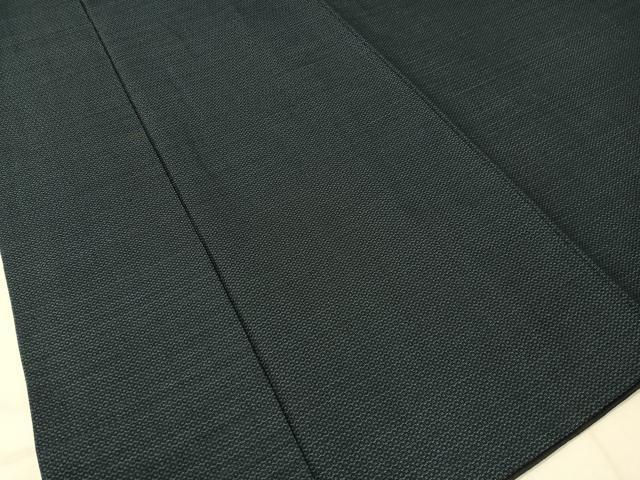 平和屋着物●男性　お召　アンサンブル　長襦袢セット　80亀甲　総詰め　正絹　逸品　CABB5091vp
