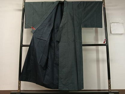 平和屋着物●男性　本場村山大島紬　アンサンブル　80亀甲　総詰め　証紙付き　正絹　逸品　CABB5092vp