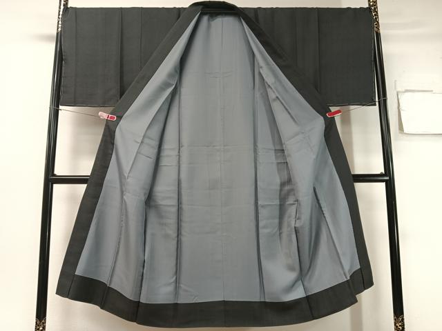 平和屋着物●男性 長襦袢 袷 蝋色 正絹 逸品 未使用 CABB5094vp
