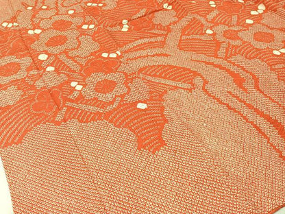 平和屋着物●豪華振袖　総絞り　枝梅文　正絹　逸品　CABB5095vp