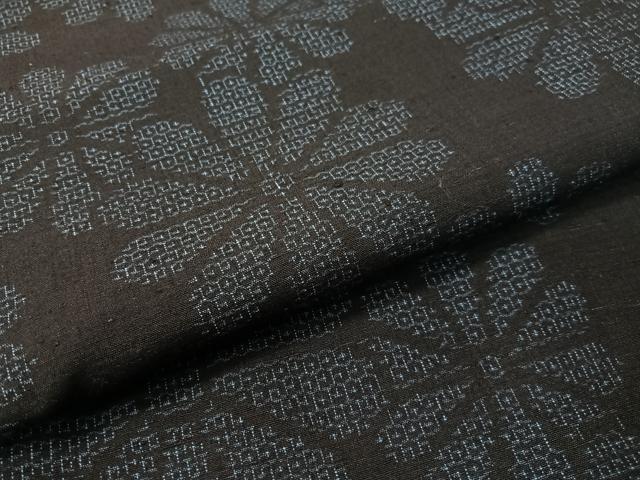 平和屋着物●結城紬　80亀甲　菊尽くし　正絹　逸品　CABB5097vp 平和屋着物○結城紬 80亀甲 菊尽くし 正絹 逸品 CABB5097vp