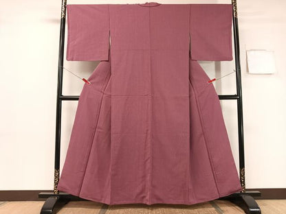 平和屋着物●上質なお召　縞　正絹　逸品　CABB5099vp