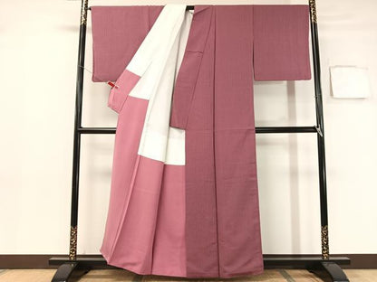 平和屋着物●上質なお召　縞　正絹　逸品　CABB5099vp