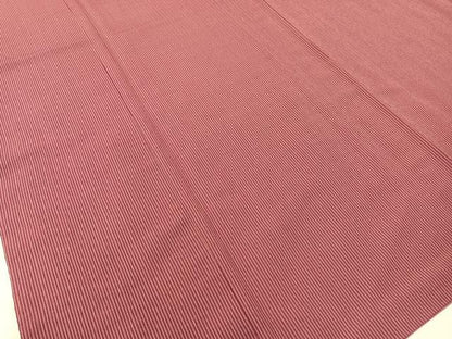 平和屋着物●上質なお召　縞　正絹　逸品　CABB5099vp