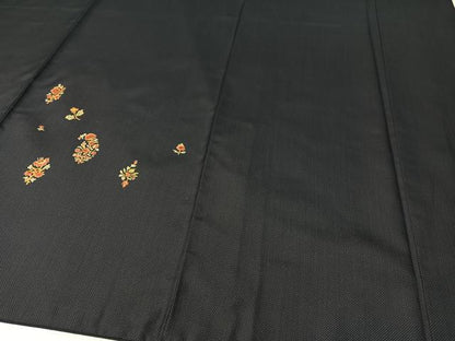 平和屋着物●本場染大島紬　訪問着　更紗花鳥文　正絹　逸品　CABB5102vp