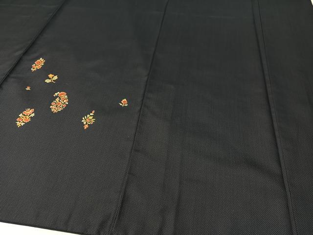 平和屋着物●本場染大島紬　訪問着　更紗花鳥文　正絹　逸品　CABB5102vp