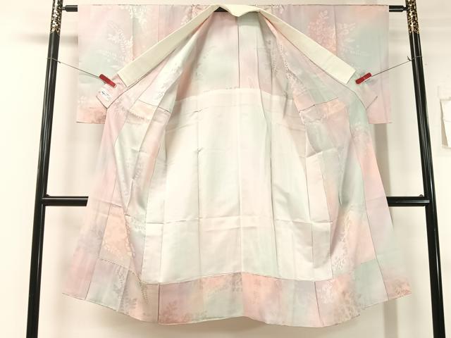 平和屋着物●長襦袢 無双仕立て 辻が花地紋 暈し染め やまと誂製 正絹 逸品 未使用 CABB5112vp