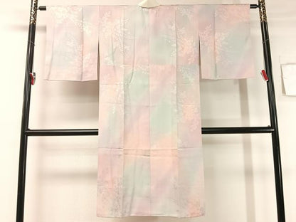 平和屋着物●長襦袢 無双仕立て 辻が花地紋 暈し染め やまと誂製 正絹 逸品 未使用 CABB5112vp