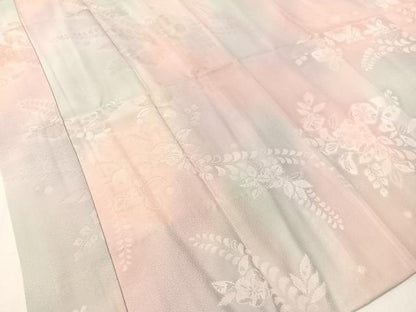 平和屋着物●長襦袢 無双仕立て 辻が花地紋 暈し染め やまと誂製 正絹 逸品 未使用 CABB5112vp