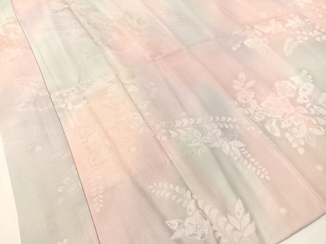 平和屋着物●長襦袢 無双仕立て 辻が花地紋 暈し染め やまと誂製 正絹 逸品 未使用 CABB5112vp