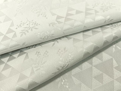平和屋着物●長襦袢　無双仕立て　南天鱗地紋　白鼠色　正絹　逸品　CABB5114vp