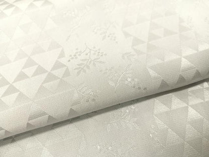 平和屋着物●長襦袢　無双仕立て　南天鱗地紋　白鼠色　正絹　逸品　CABB5114vp