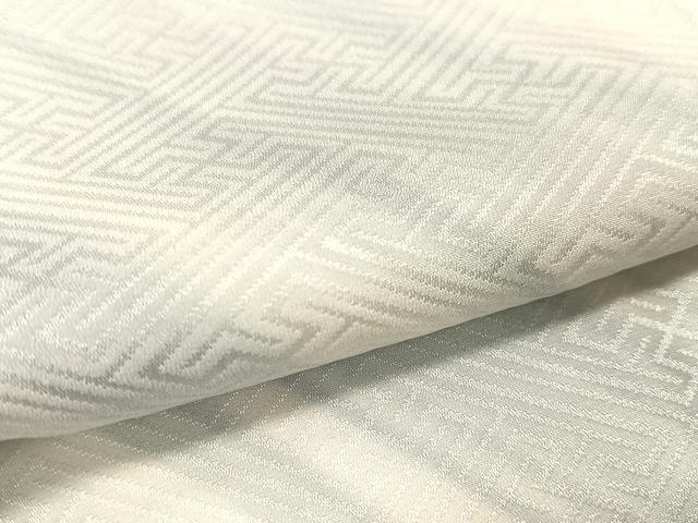 平和屋着物●長襦袢 袷 斜線文 紗綾型地紋 暈し染め 正絹 逸品 未使用 CABB5115vp
