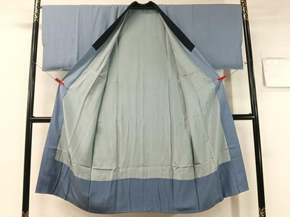 平和屋着物●男性　本塩沢　アンサンブル　長襦袢セット　110亀甲　総詰め　正絹　逸品　未使用　CABB5116vp