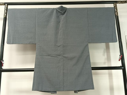 平和屋着物●男性　本塩沢　アンサンブル　長襦袢セット　110亀甲　総詰め　正絹　逸品　未使用　CABB5116vp